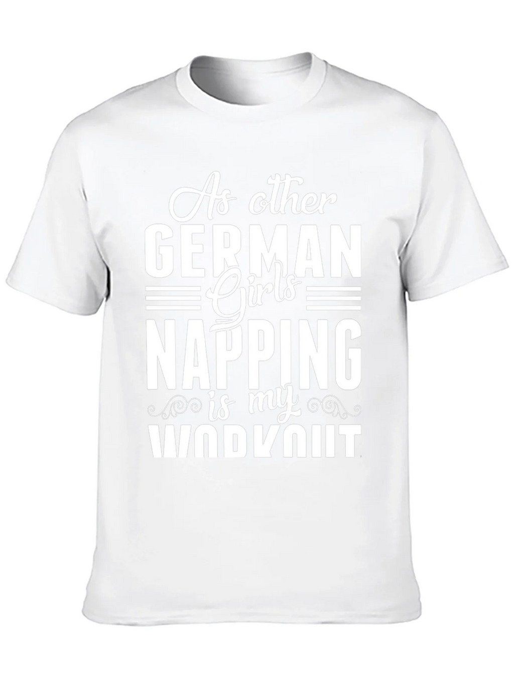Funny German Girl Napping Workout T-Shirt product image 12