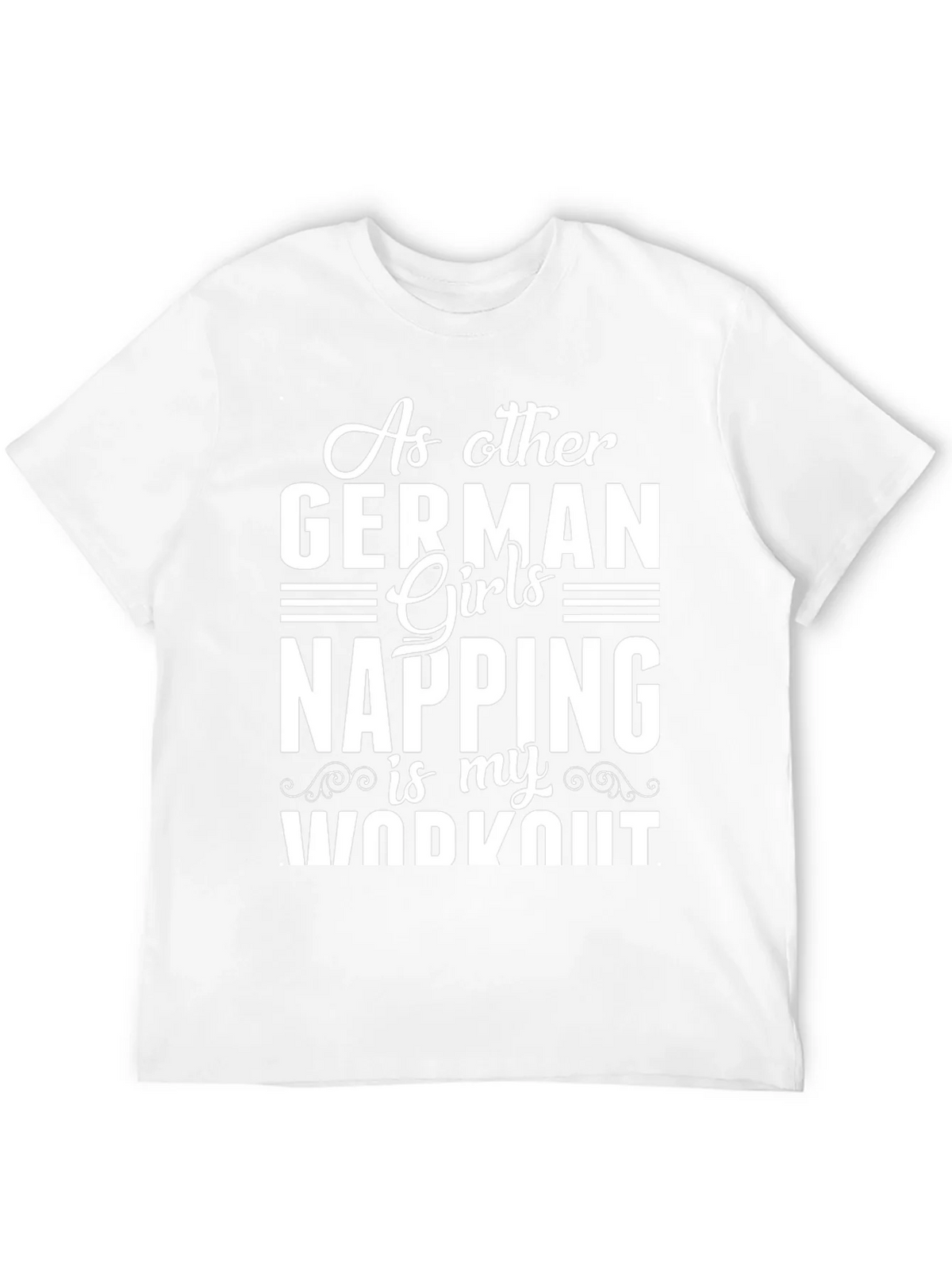 Funny German Girl Napping Workout T-Shirt product image 3