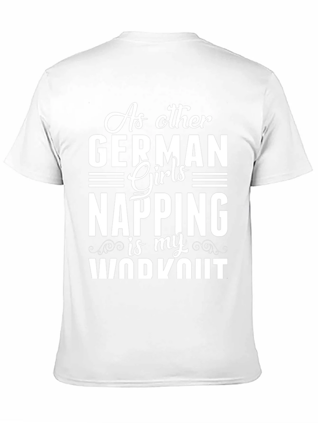Funny German Girl Napping Workout T-Shirt product image 2
