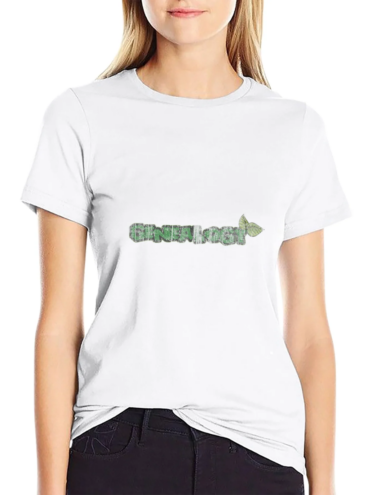 Genealogy T-Shirt - Green Leaf Design product image 11