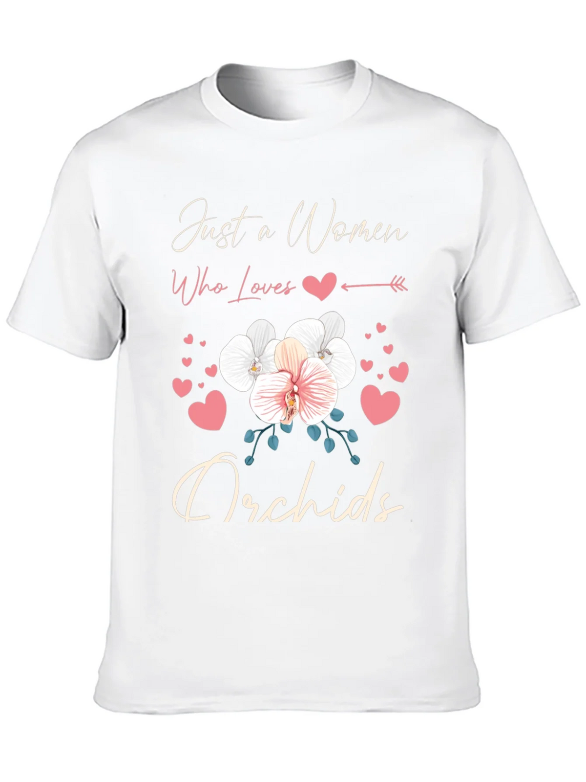 Just a Woman Who Loves Orchids T-Shirt product image 12