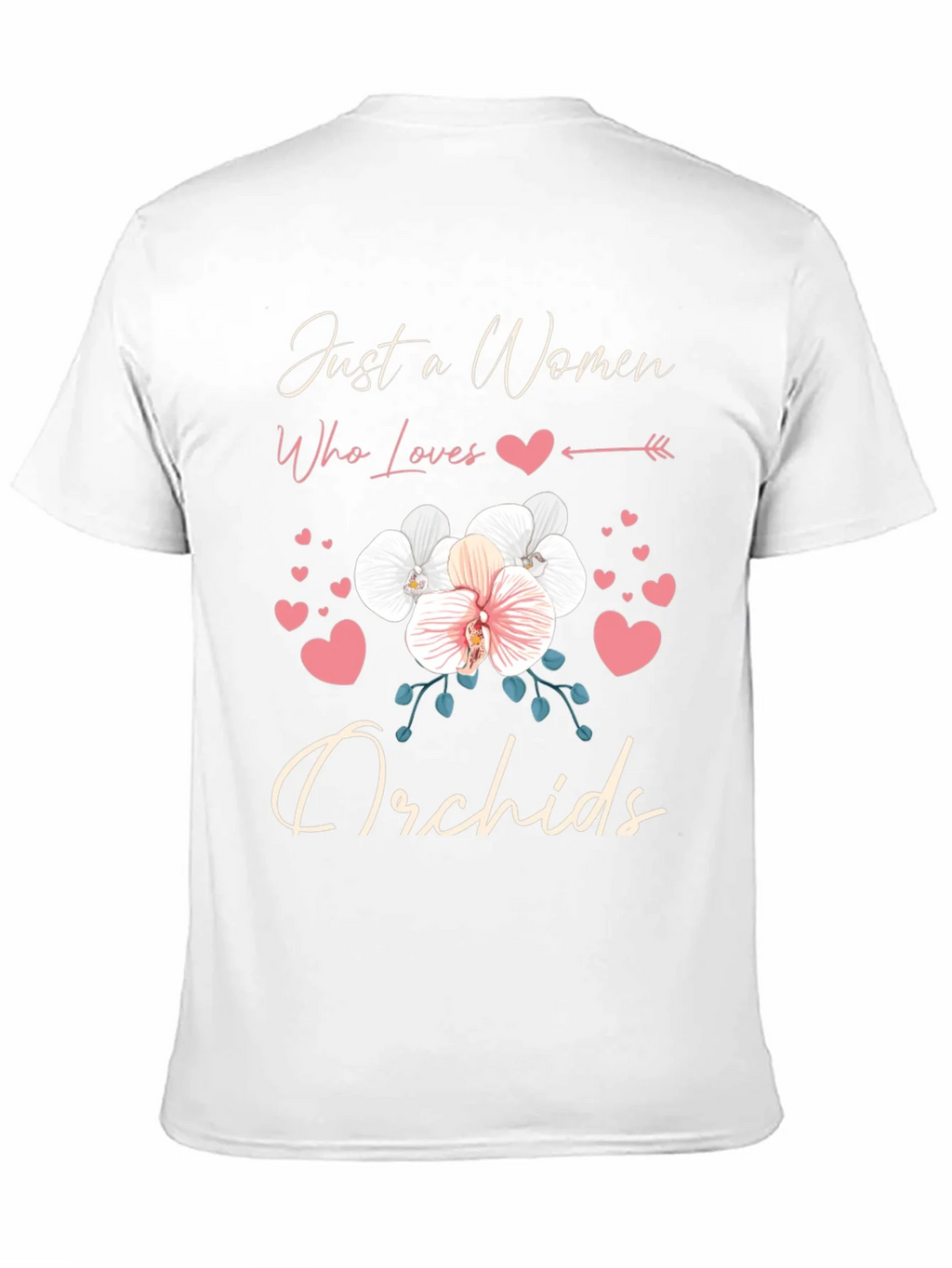 Just a Woman Who Loves Orchids T-Shirt product image 2