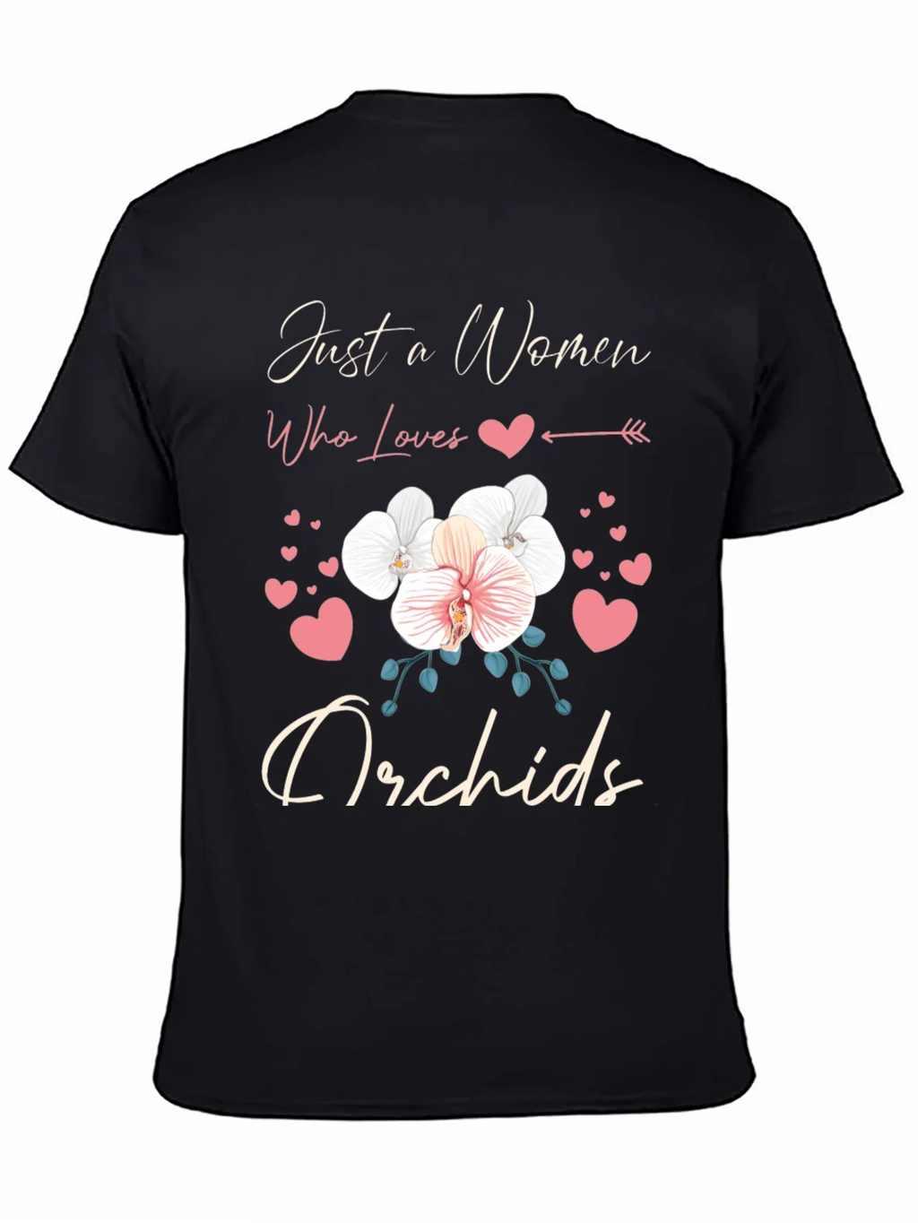 Just a Woman Who Loves Orchids T-Shirt product image 7