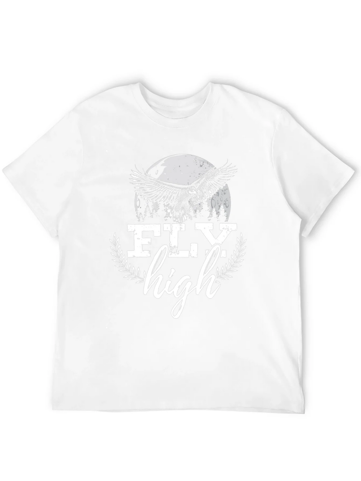 Fly High Eagle Graphic Tee - Black Cotton Blend product image 3
