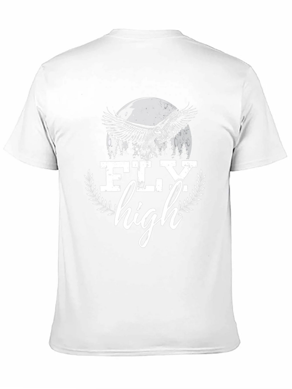 Fly High Eagle Graphic Tee - Black Cotton Blend product image 2