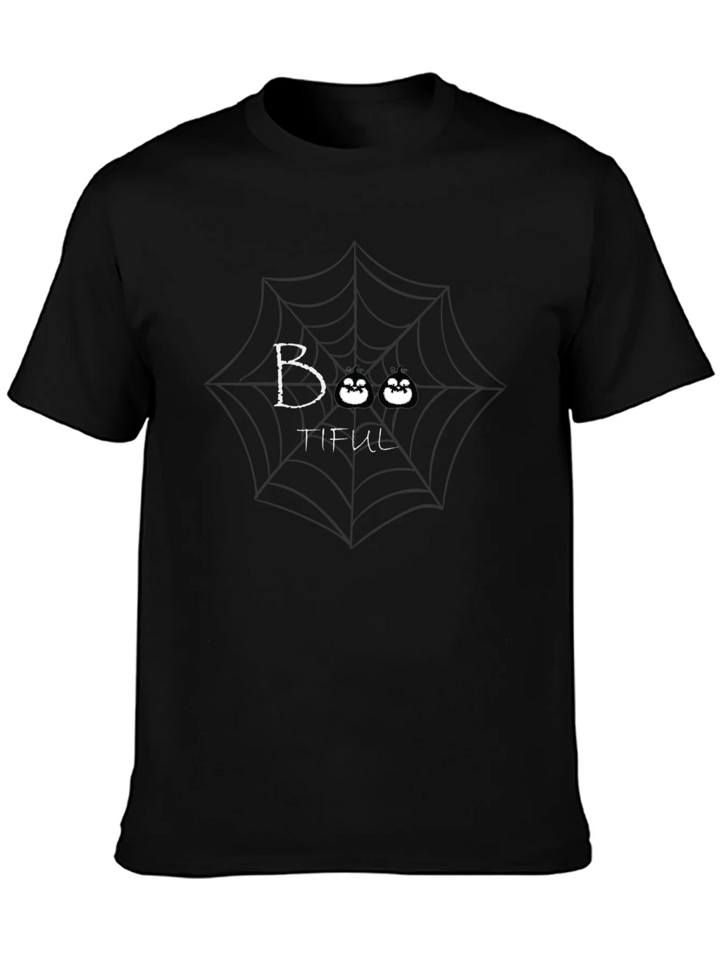 Boo-tiful Halloween T-Shirt with Spider Web Design product image 6