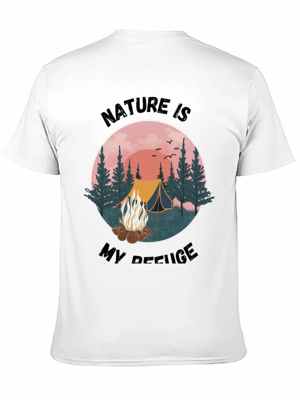 Nature Is My Refuge Camping Graphic Tee product image 2