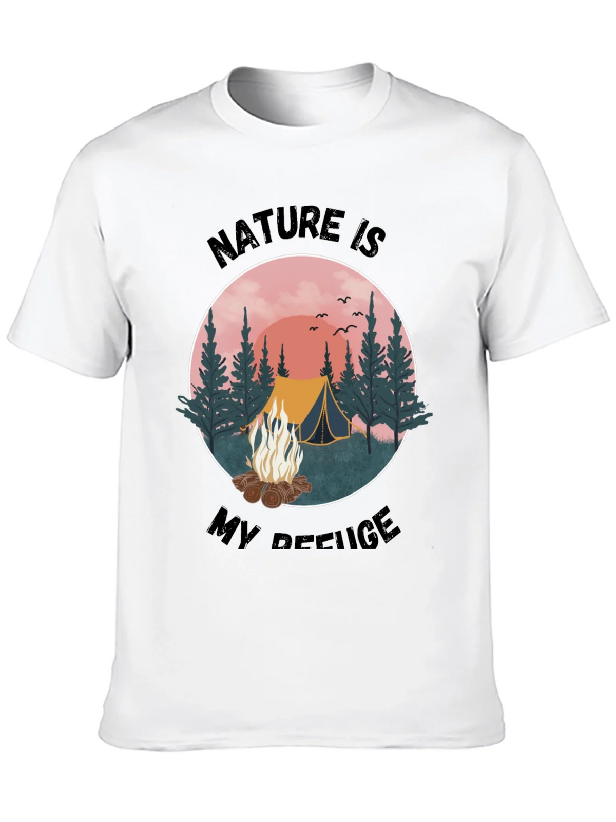 Nature Is My Refuge Camping Graphic Tee product image 12