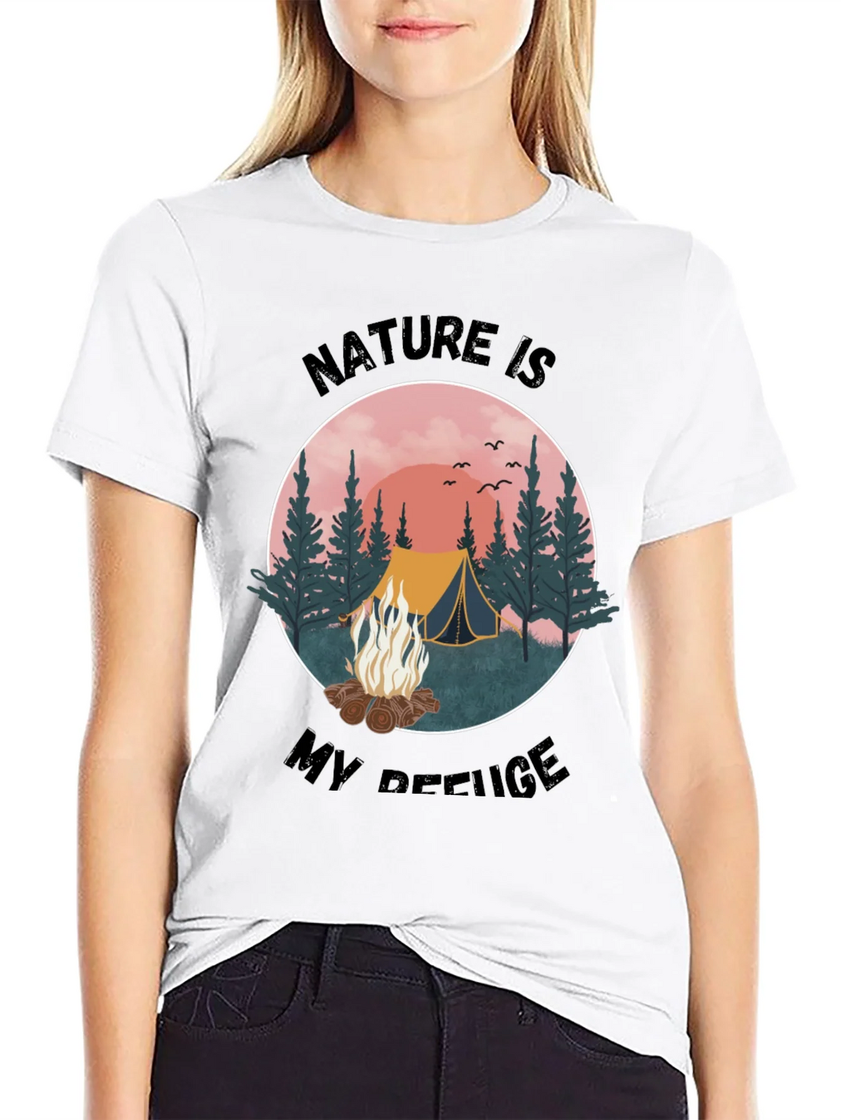 Nature Is My Refuge Camping Graphic Tee product image 11