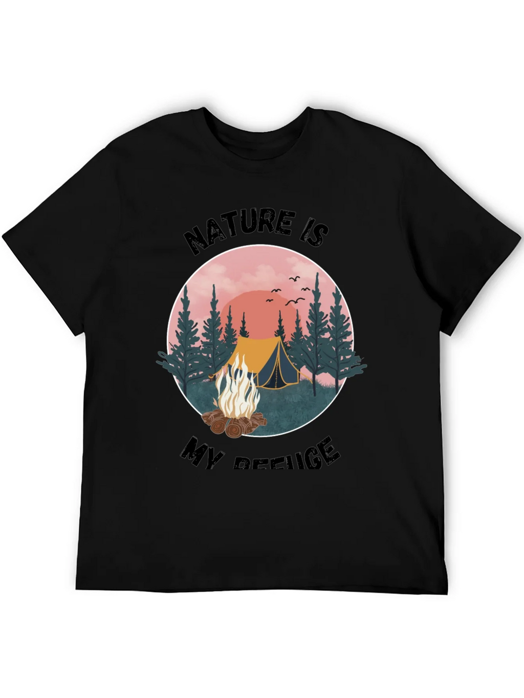 Nature Is My Refuge Camping Graphic Tee product image 8
