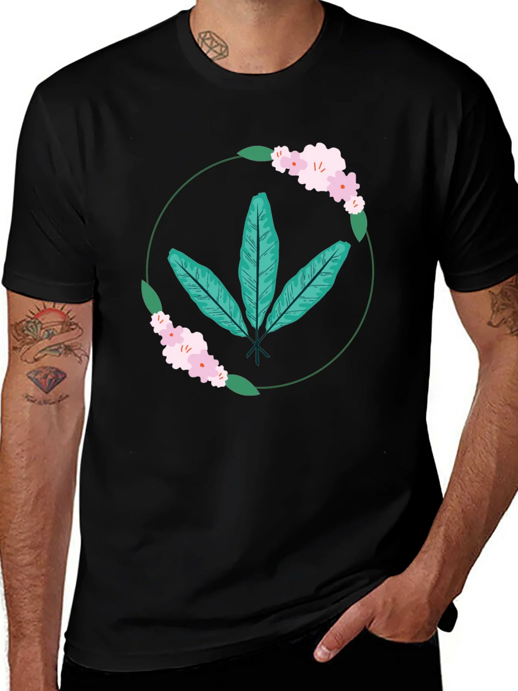 Botanical Print Tee - Casual Comfort product image 1