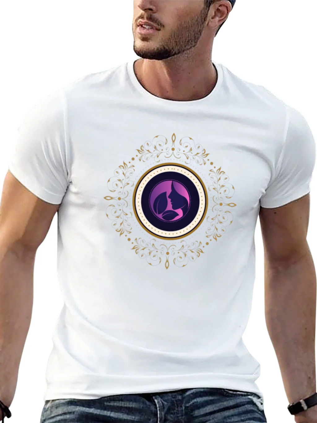 Elegant Silhouette Graphic Tee - Black product image 4
