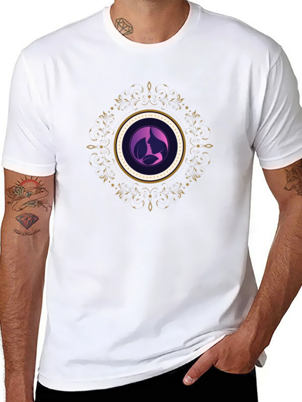 Elegant Silhouette Graphic Tee - Black product image 10