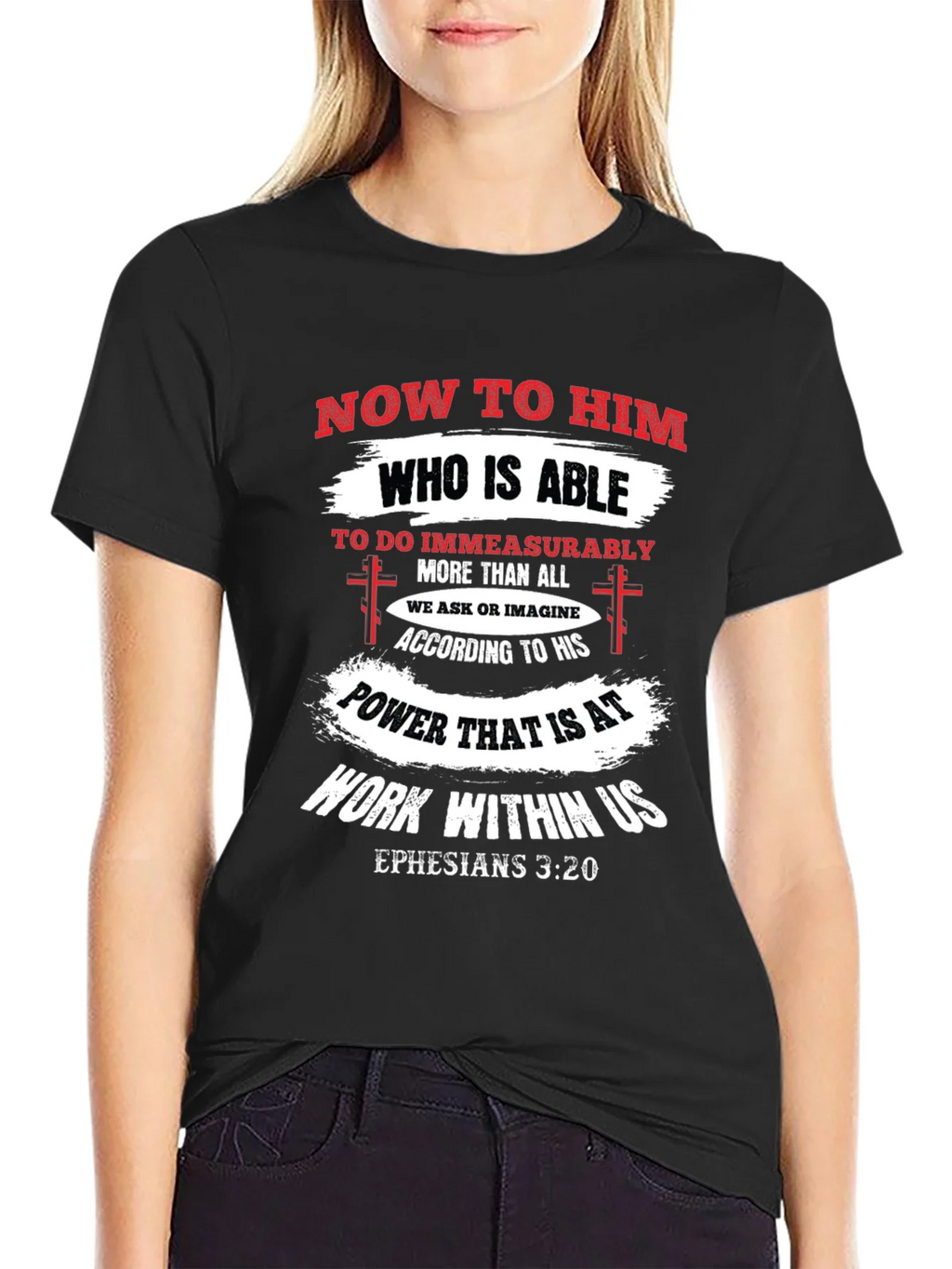 Ephesians 3:20 Christian T-Shirt product image 5
