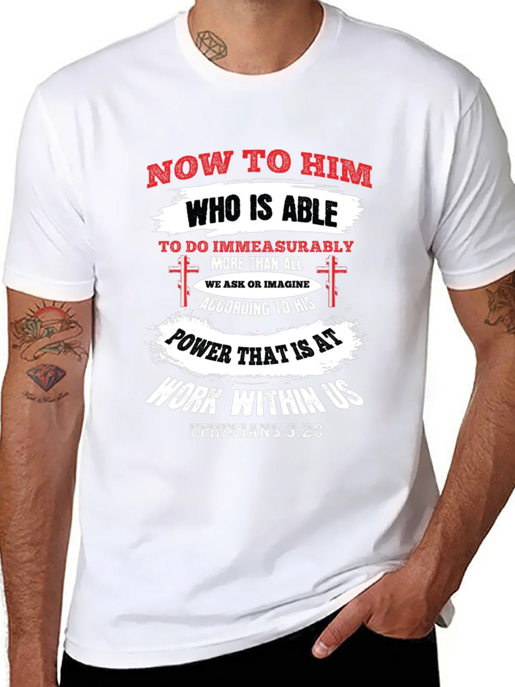 Ephesians 3:20 Christian T-Shirt product image 10