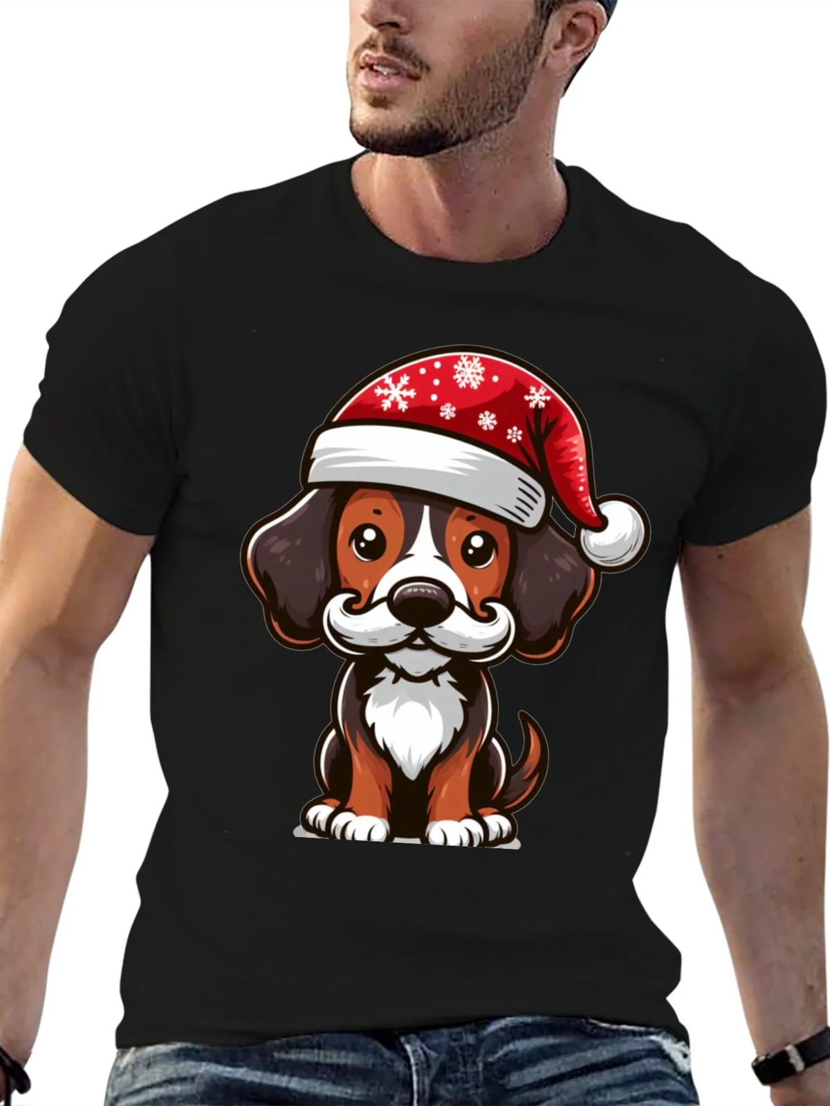 Festive Dog Graphic Tee