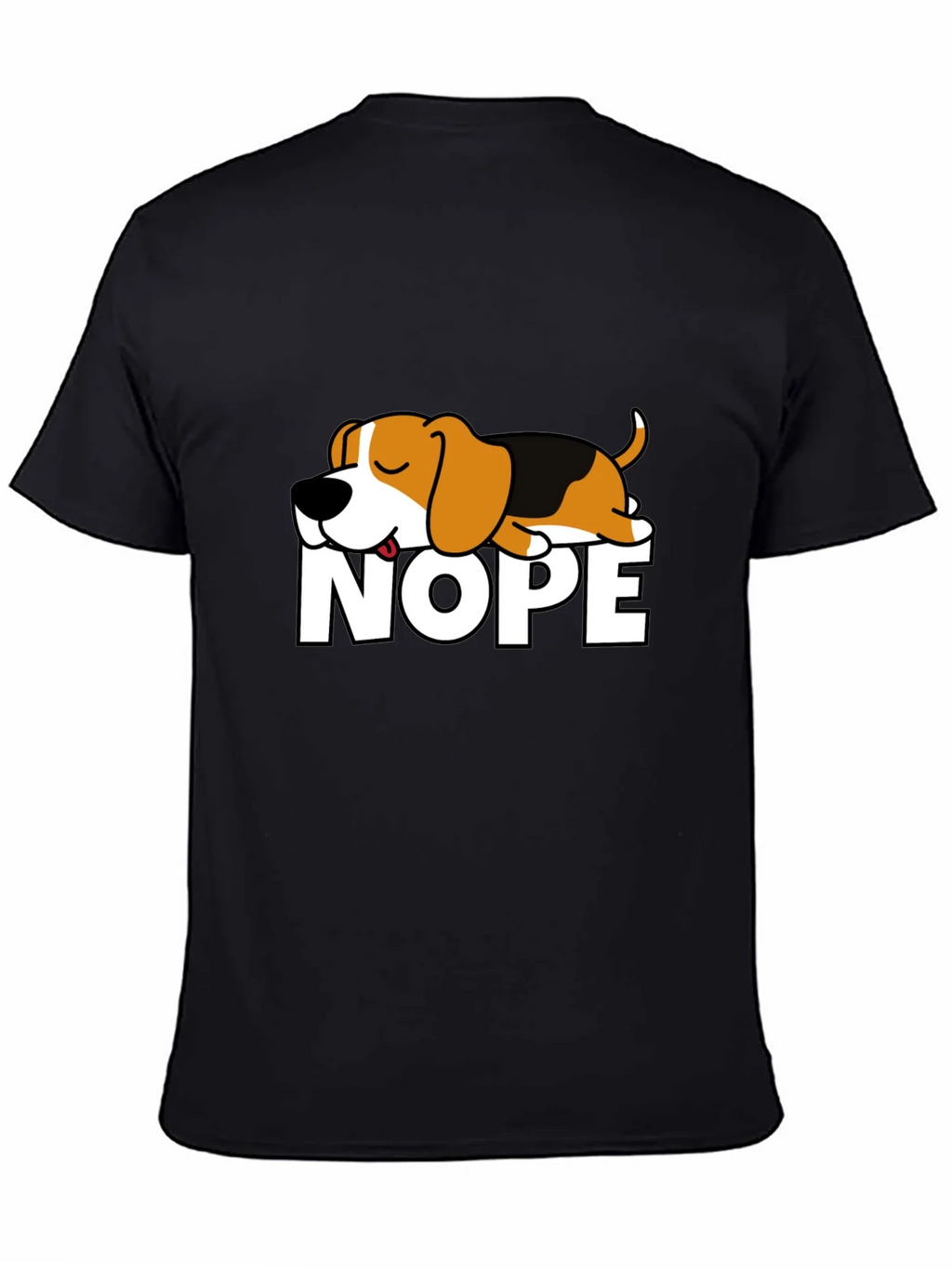 Nope Dog Graphic T-Shirt - Funny Sleepy Beagle Tee product image 7