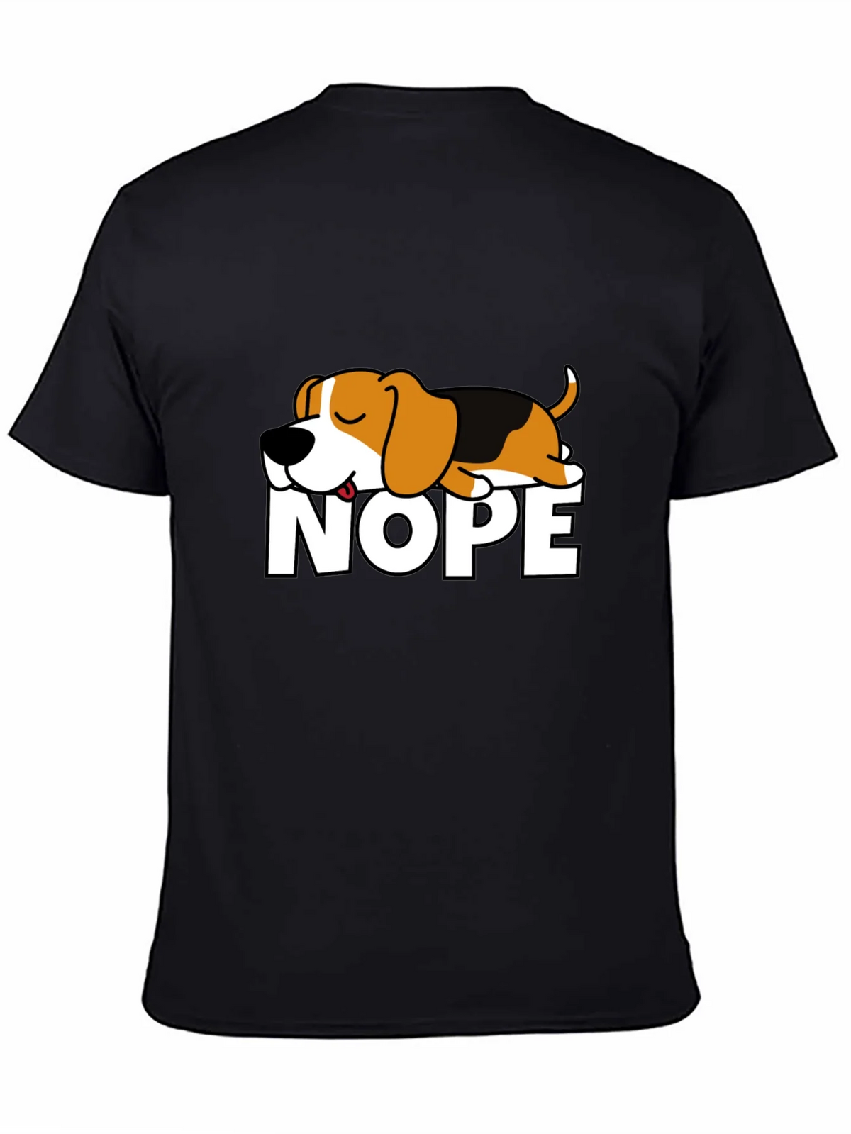 Nope Dog Graphic T-Shirt - Funny Sleepy Beagle Tee product image 7