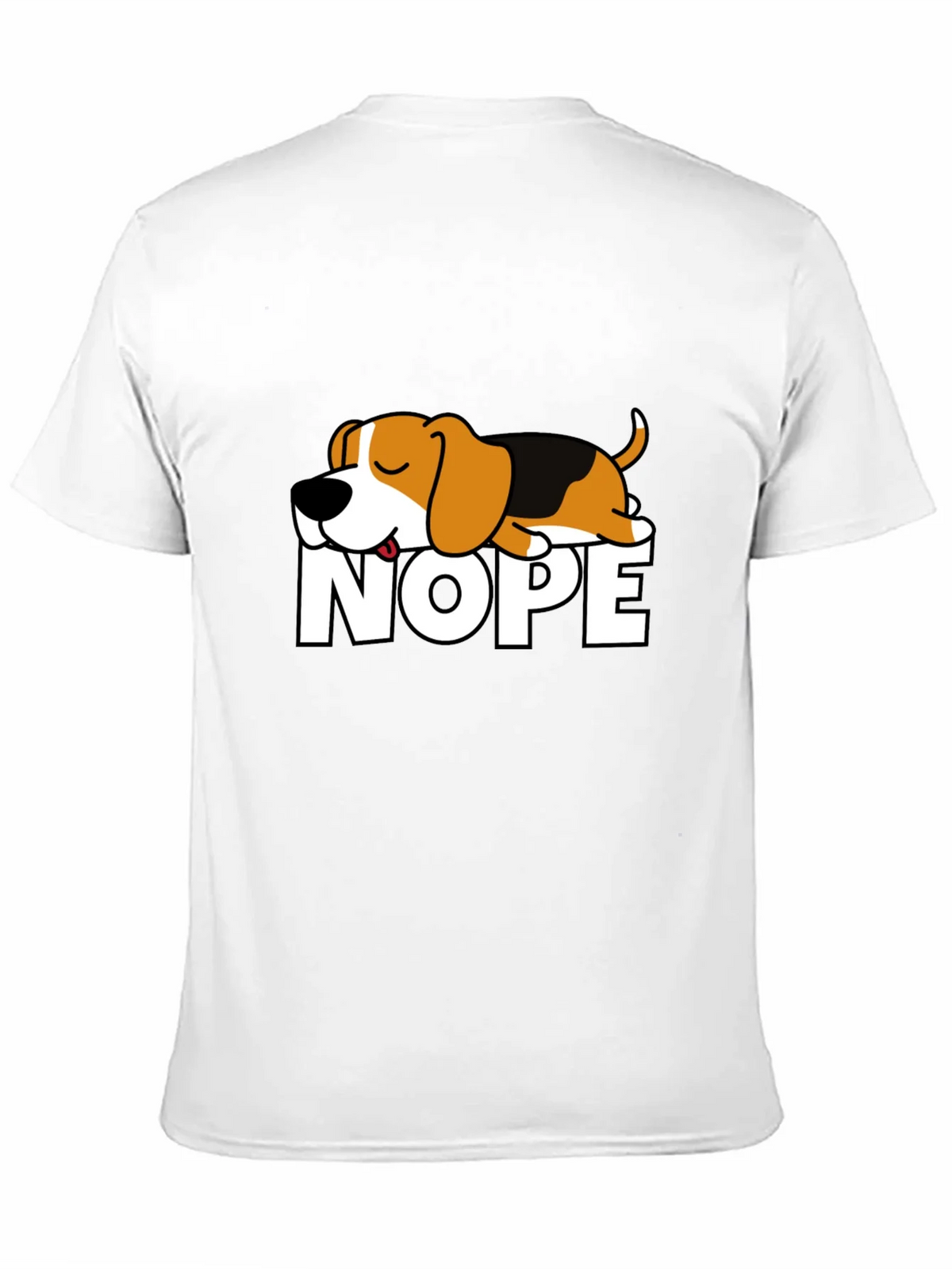 Nope Dog Graphic T-Shirt - Funny Sleepy Beagle Tee product image 2