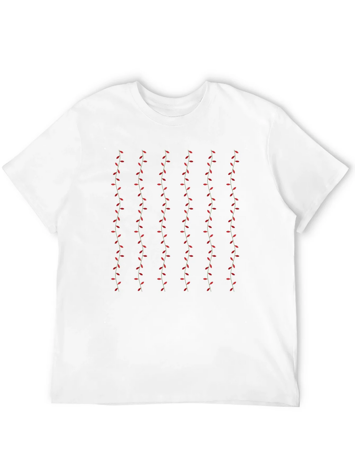Stylish Black T-Shirt with Vine Pattern product image 3