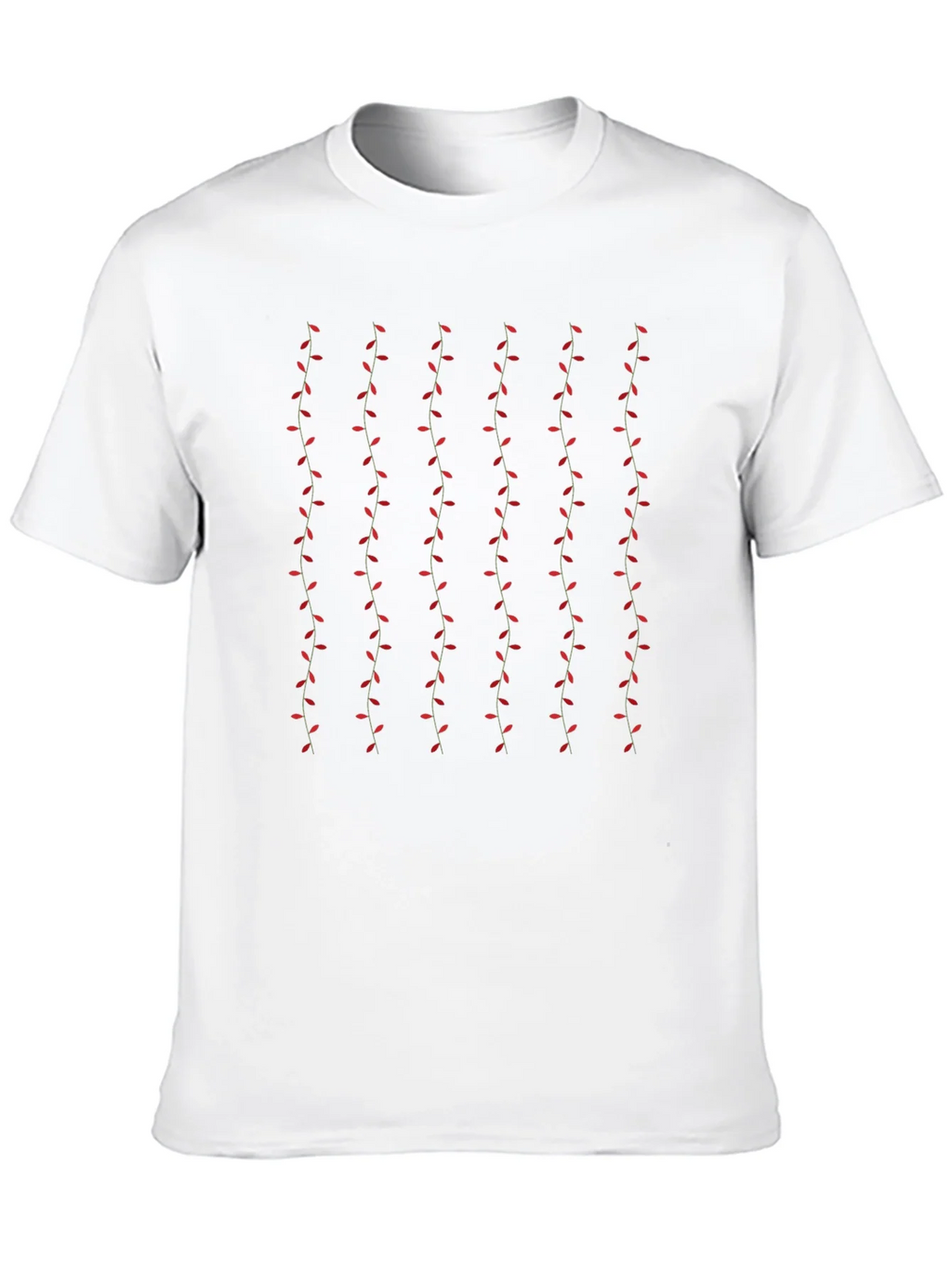 Stylish Black T-Shirt with Vine Pattern product image 12