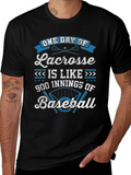 Lacrosse vs Baseball Graphic T-Shirt product image 1