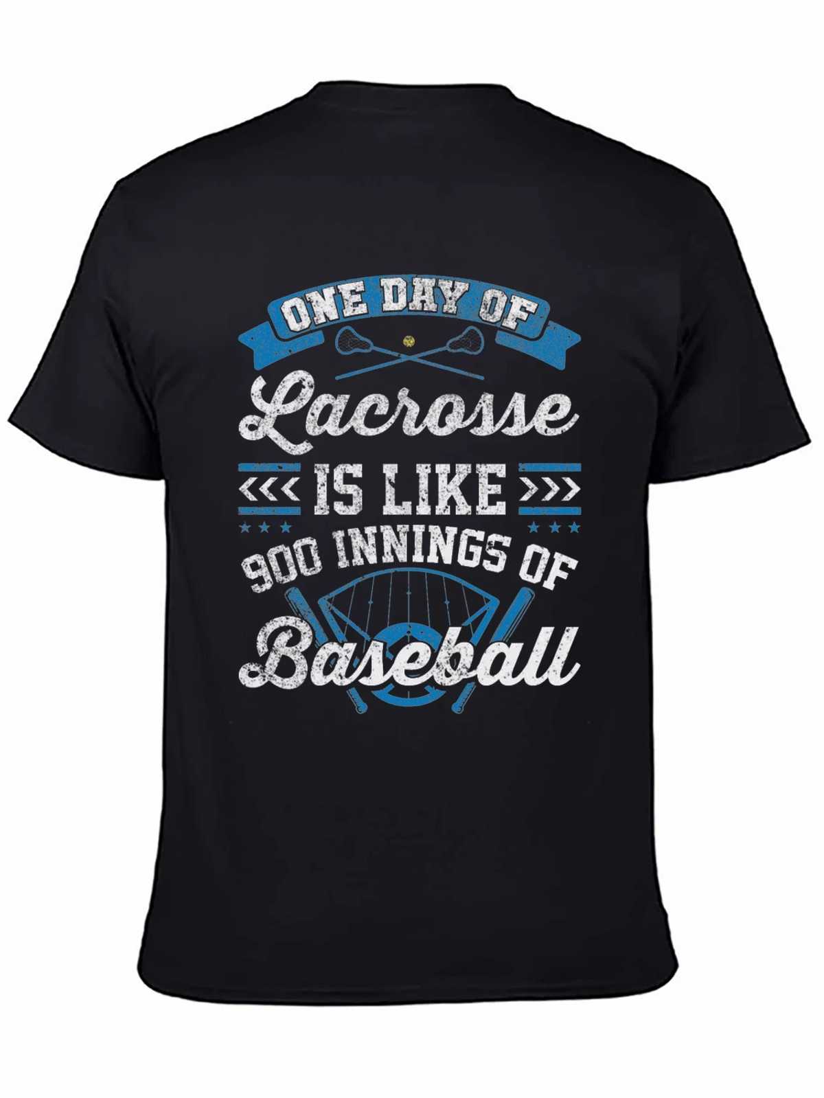 Lacrosse vs Baseball Graphic T-Shirt product image 7