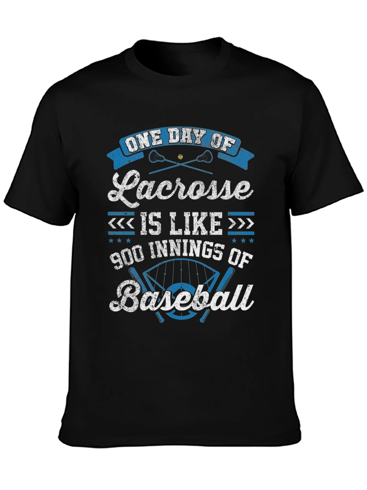 Lacrosse vs Baseball Graphic T-Shirt product image 6