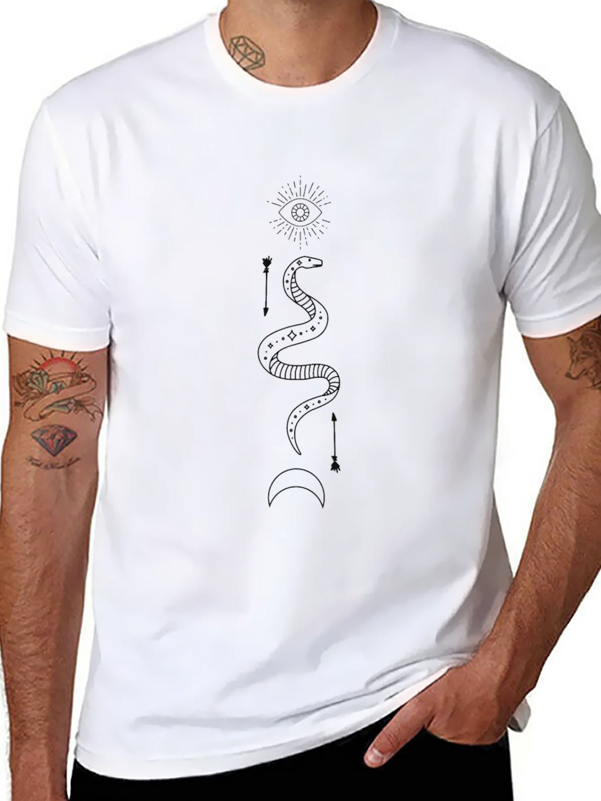 Mystic Snake Graphic Black Tee product image 10