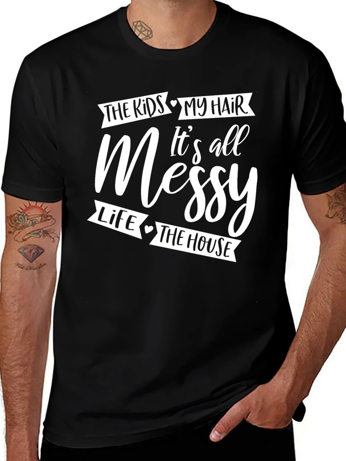 Messy Hair Life Graphic T-Shirt product image 1