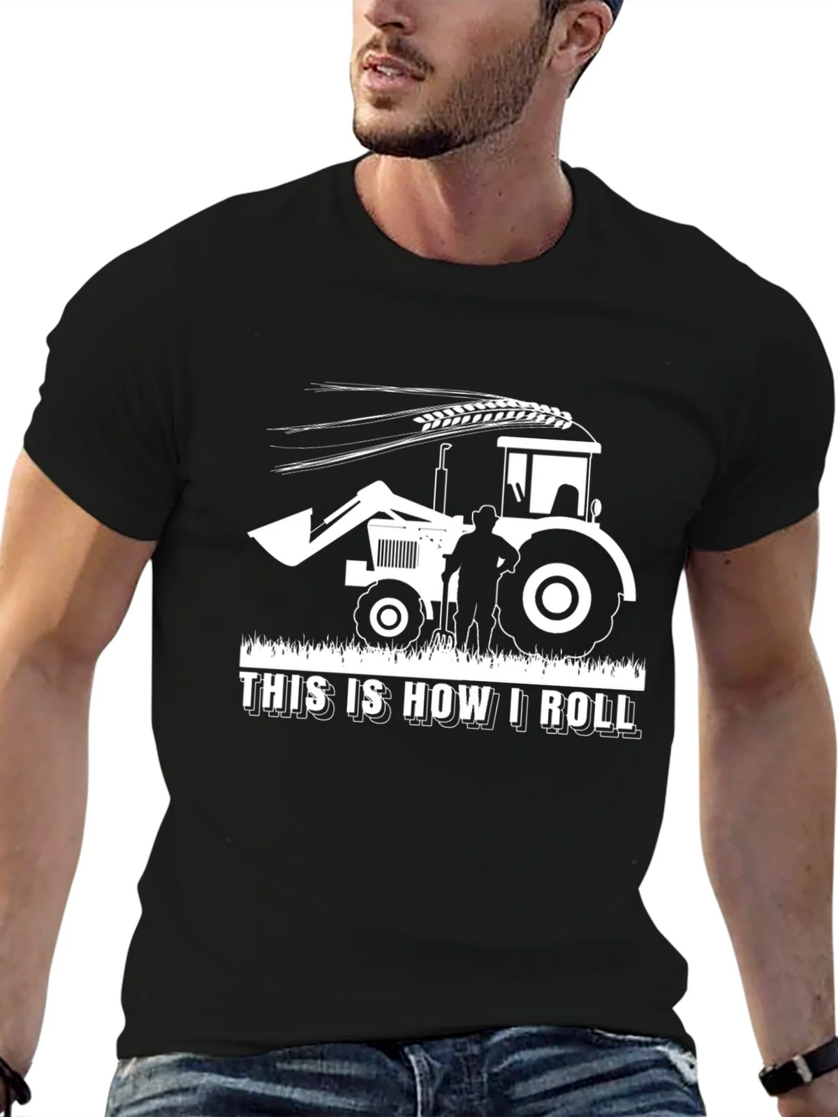Farmer Tractor Graphic T-Shirt - This is How I Roll product image 9