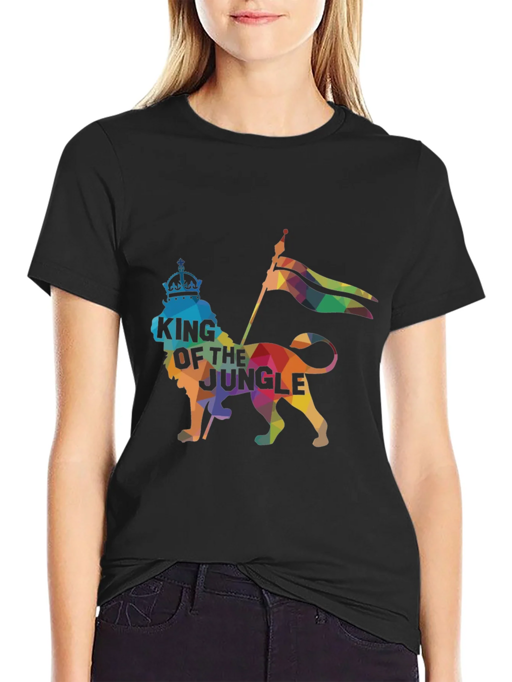 King of the Jungle Graphic Tee - Black product image 5