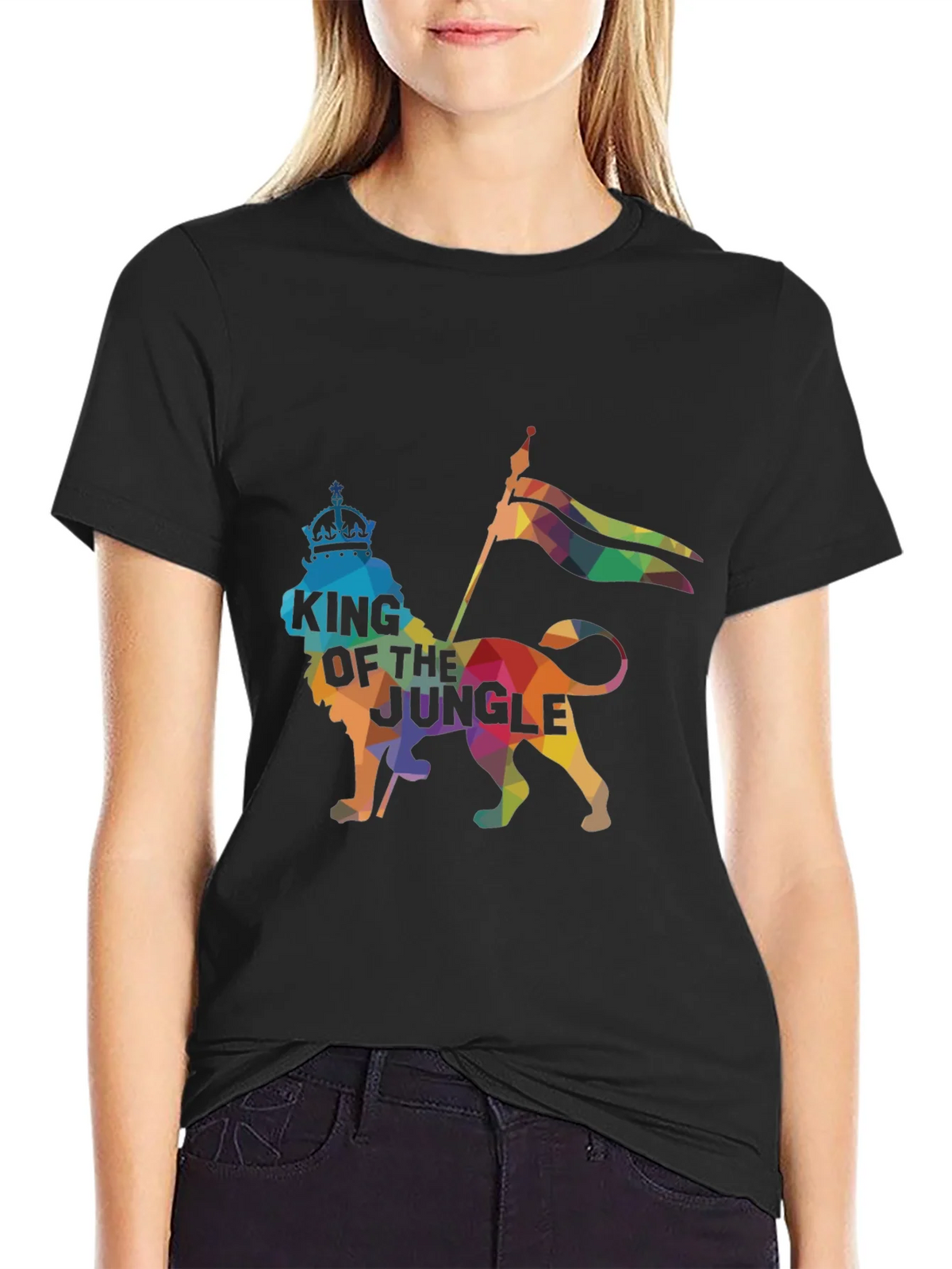 King of the Jungle Graphic Tee - Black product image 5