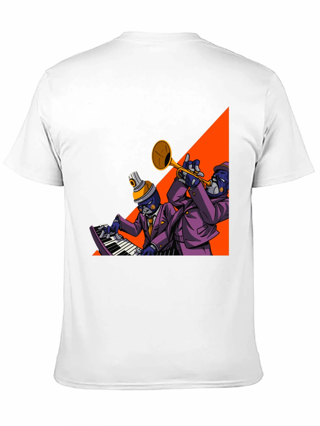 Jazz Duo Graphic Tee - Cool Musician T-Shirt product image 2