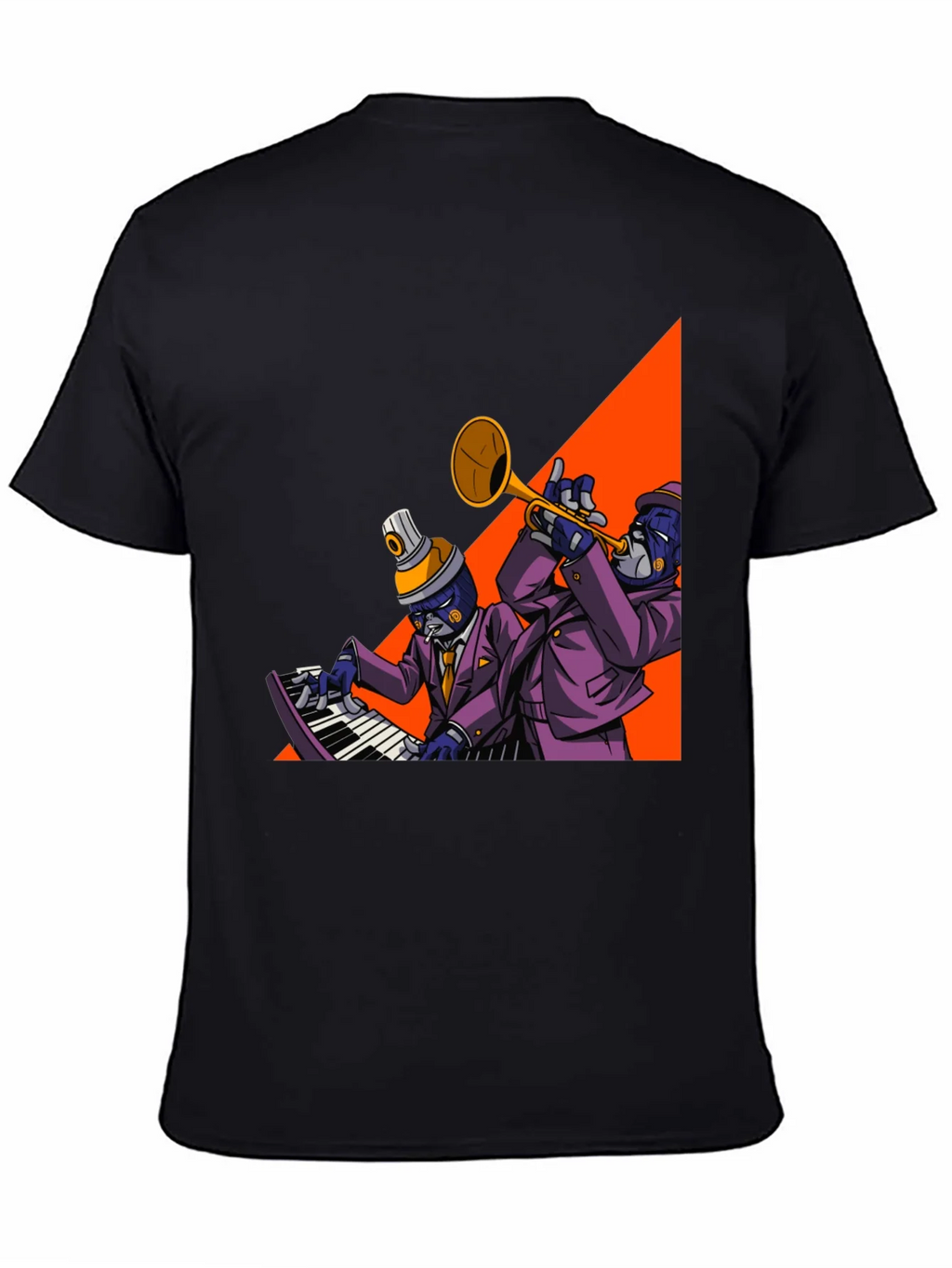 Jazz Duo Graphic Tee - Cool Musician T-Shirt product image 7