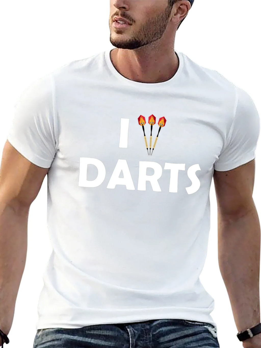 I Dart Darts T-Shirt - Casual Black Tee product image 4