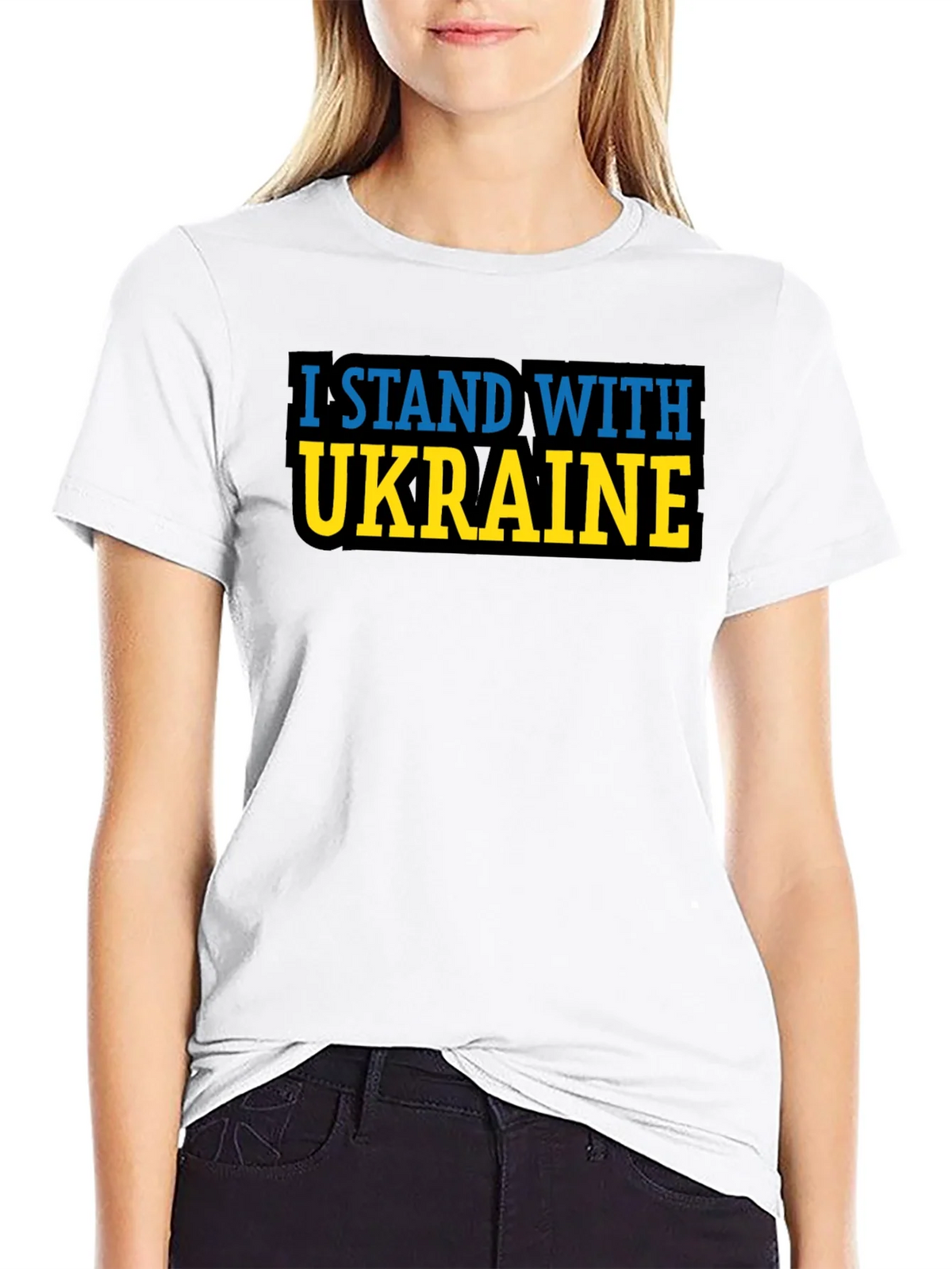 I Stand With Ukraine T-Shirt - Black product image 11