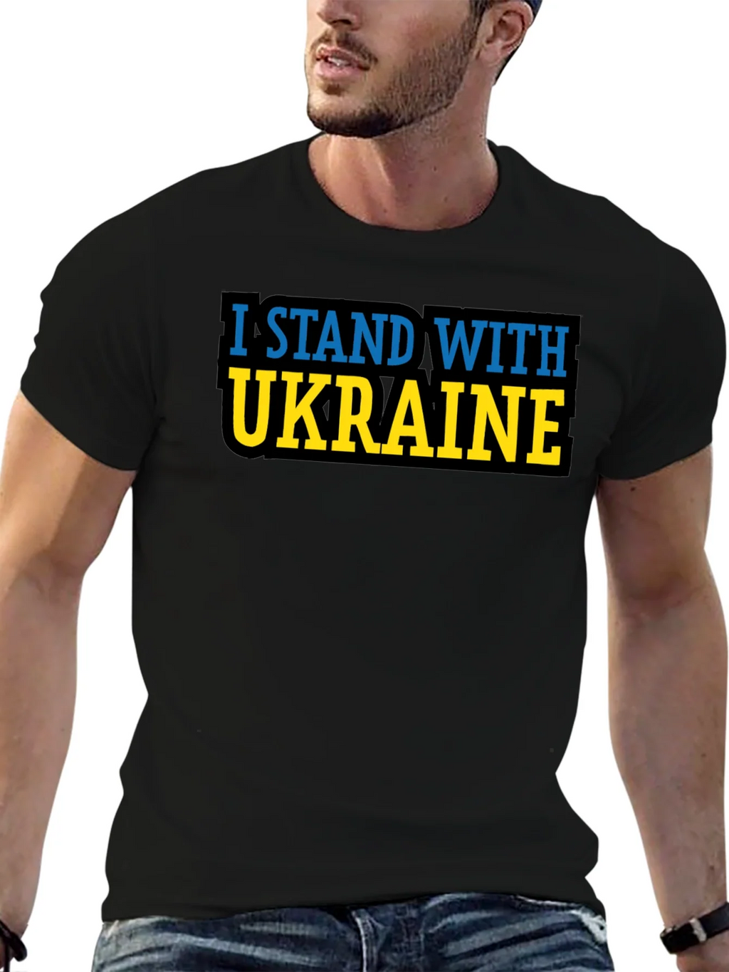 I Stand With Ukraine T-Shirt - Black product image 9