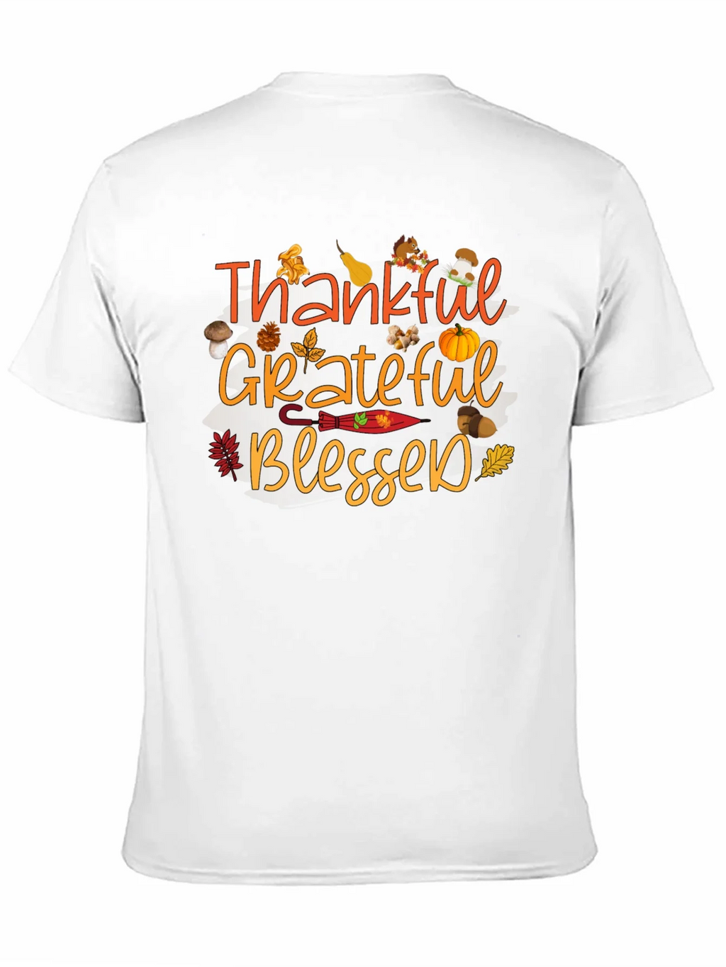 Thankful Grateful Blessed Fall T-Shirt product image 2