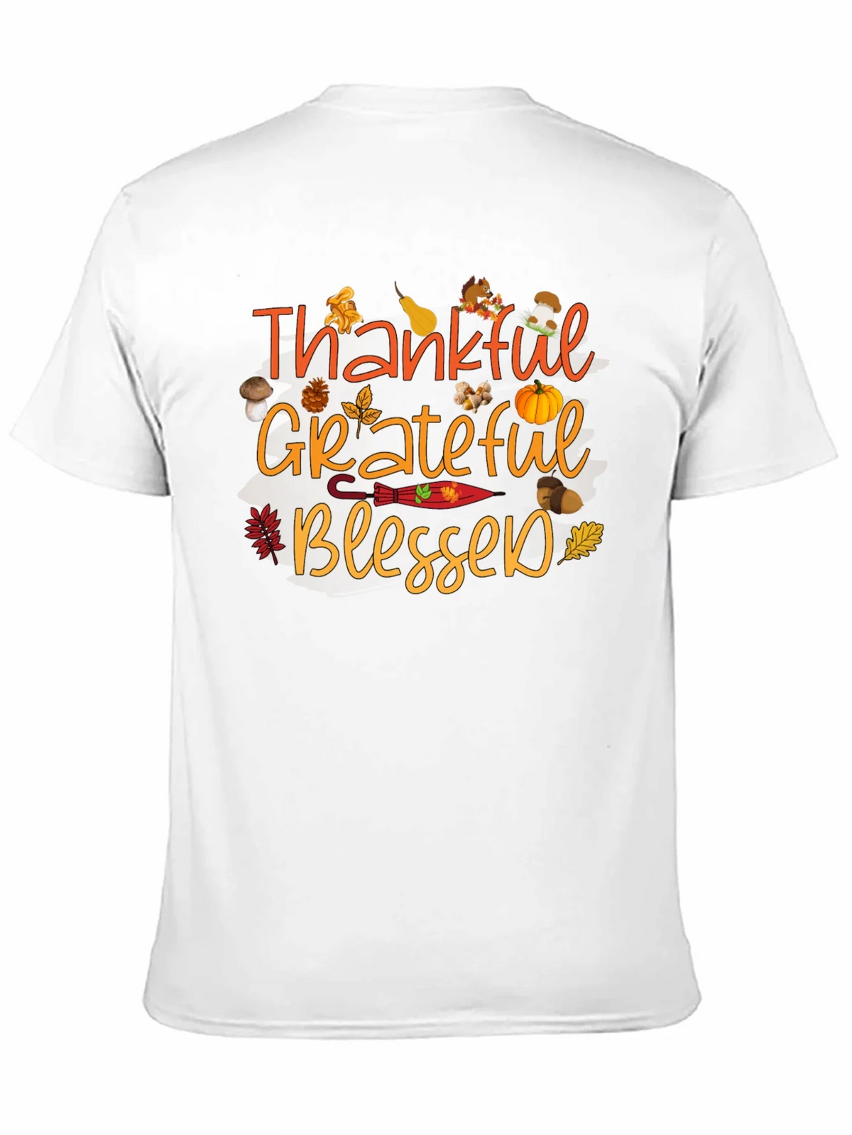 Thankful Grateful Blessed Fall T-Shirt product image 2