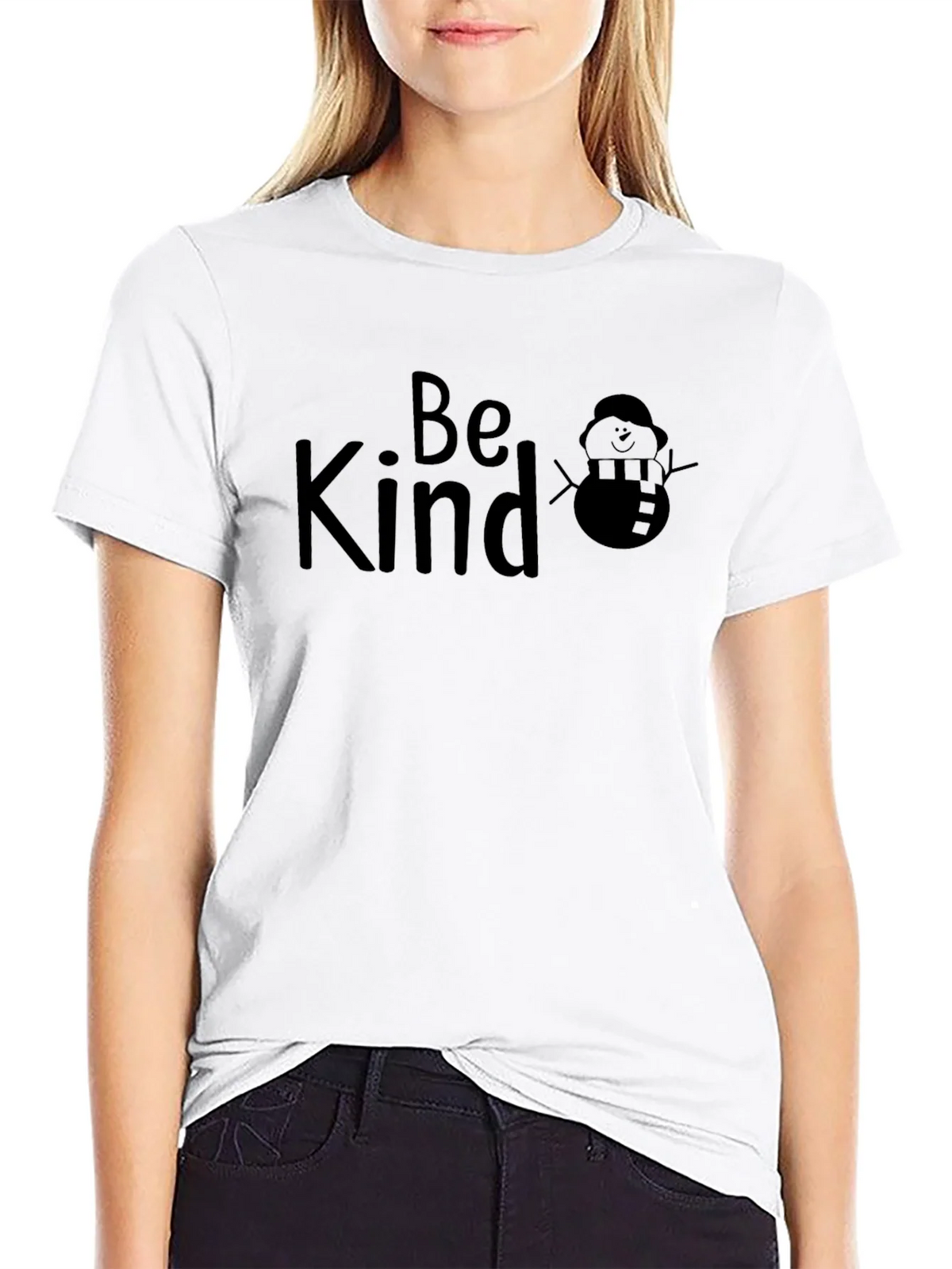 Be Kind Snowman Graphic Tee - Soft Cotton Blend product image 11