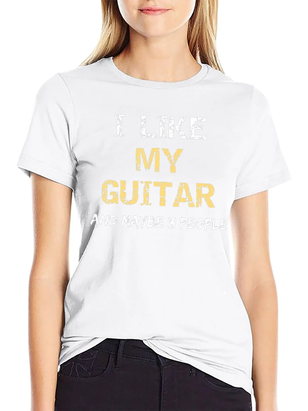 I Like My Guitar T-Shirt - Musician Humor Tee product image 11