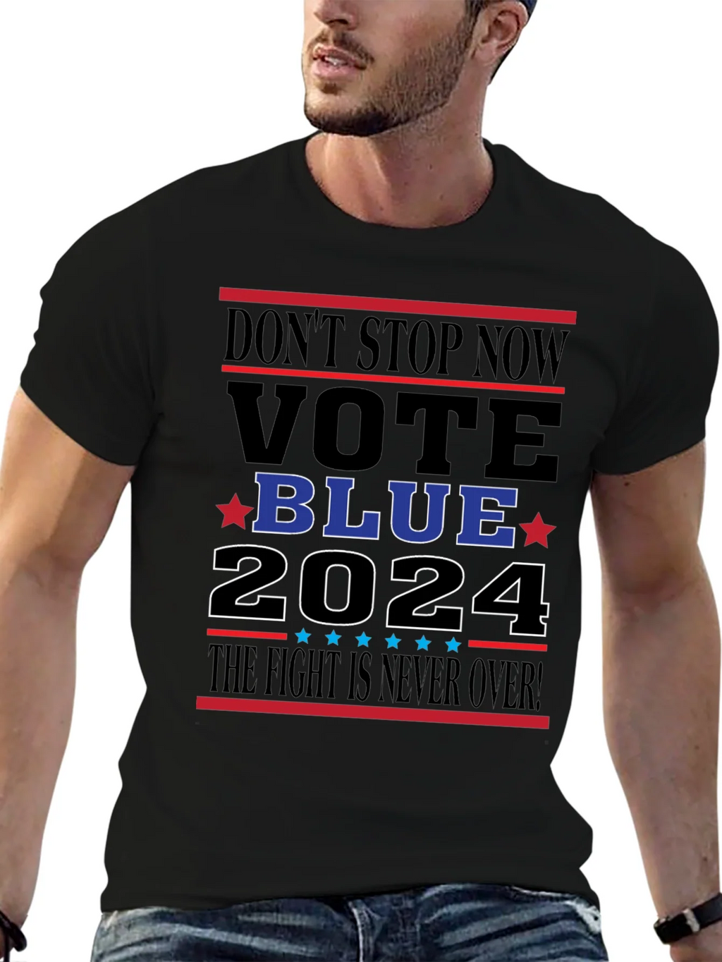 Vote Blue 2024 Graphic Tee product image 9