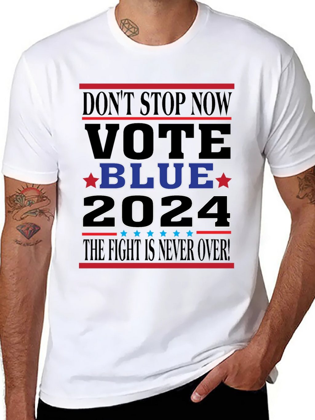 Vote Blue 2024 Graphic Tee product image 10