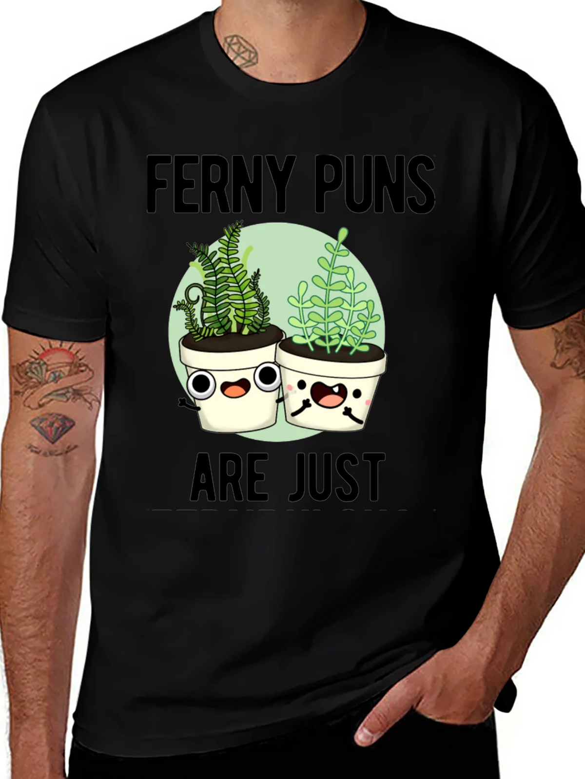Ferny Puns T-Shirt - Funny Plant Humor Tee product image 1