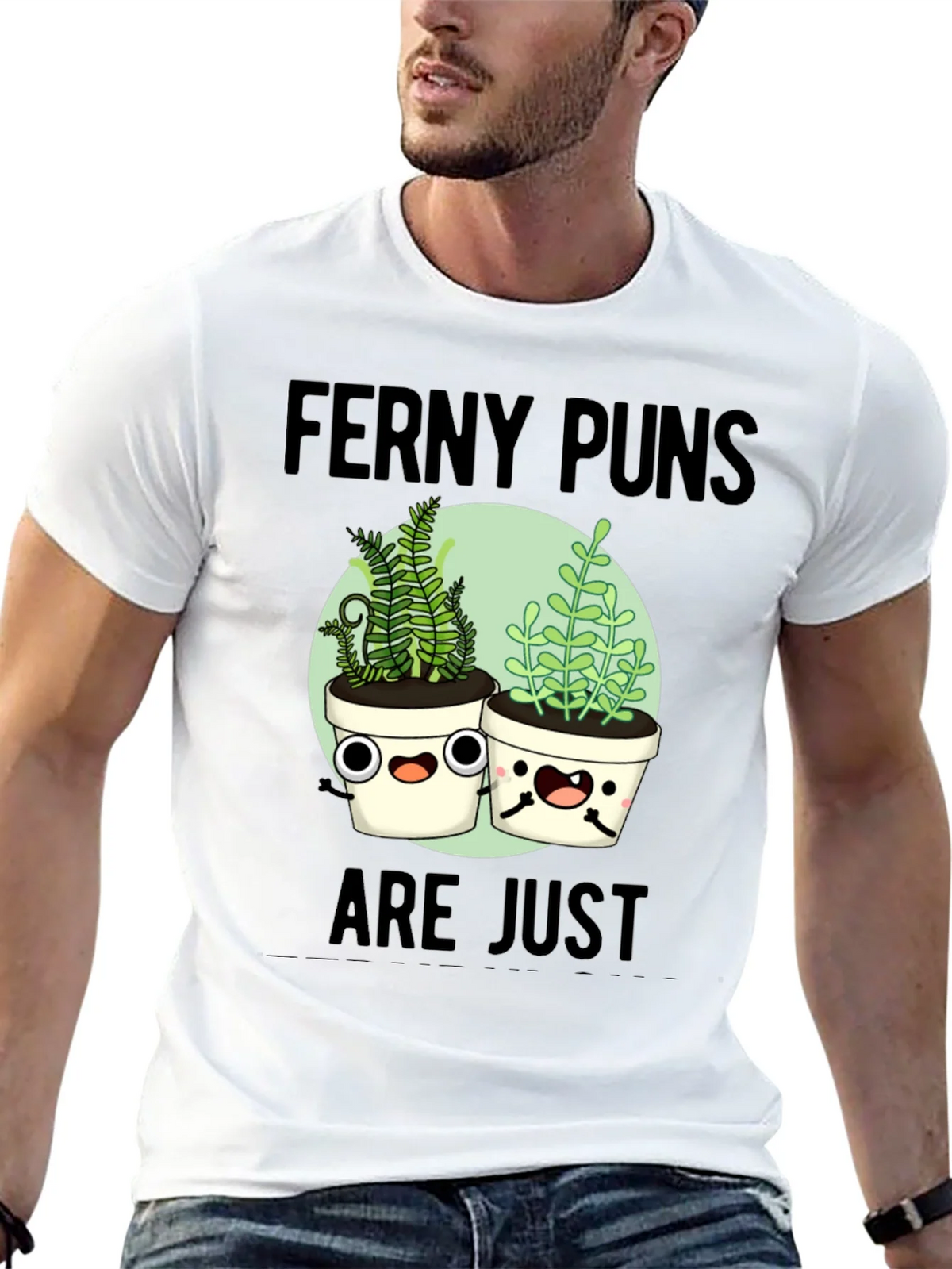 Ferny Puns T-Shirt - Funny Plant Humor Tee product image 4