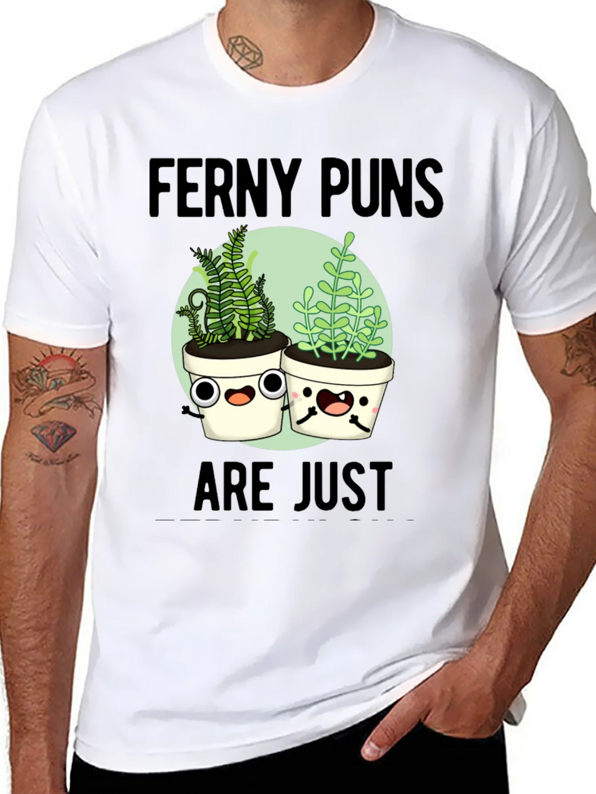 Ferny Puns T-Shirt - Funny Plant Humor Tee product image 10