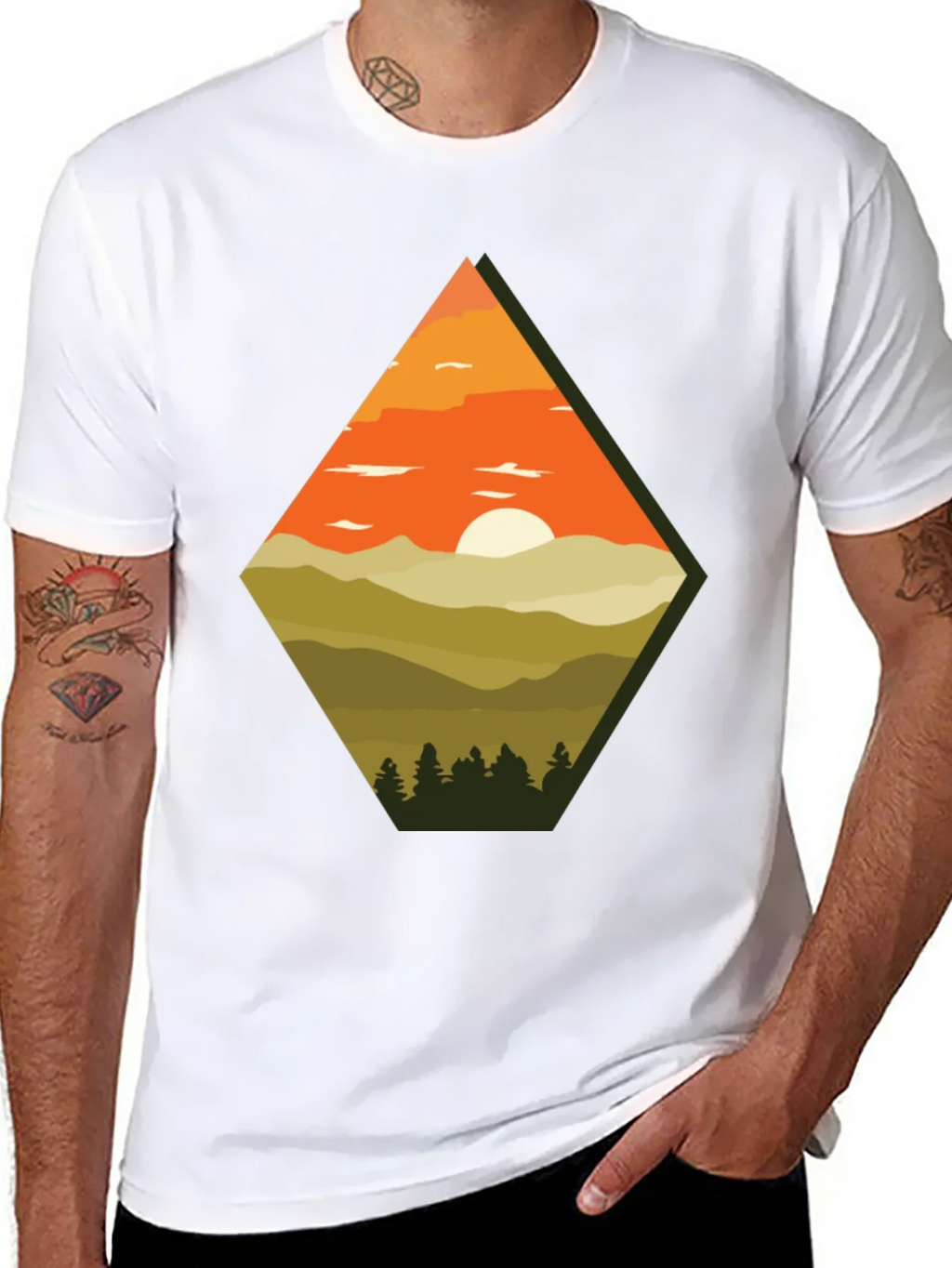 Mountain Sunset Graphic Tee product image 10