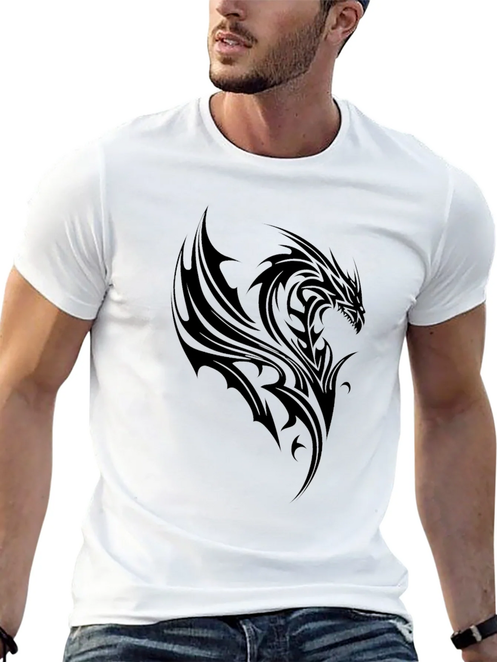 Black Dragon Graphic Tee - Mens Fashion product image 4