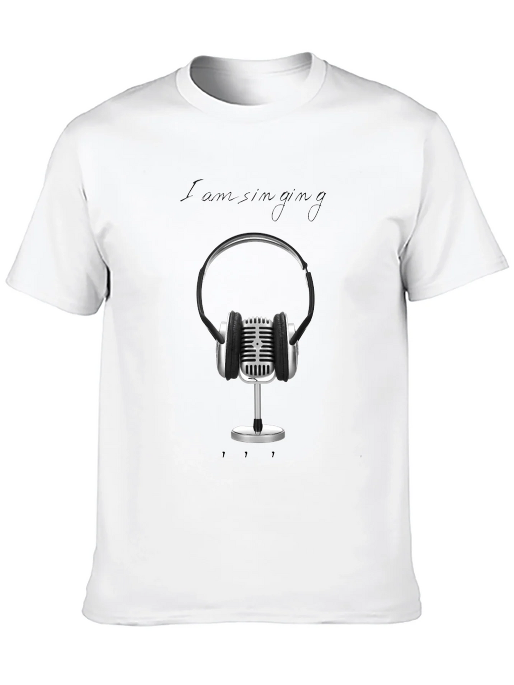 Retro Microphone & Headphones Graphic Tee - Black product image 12